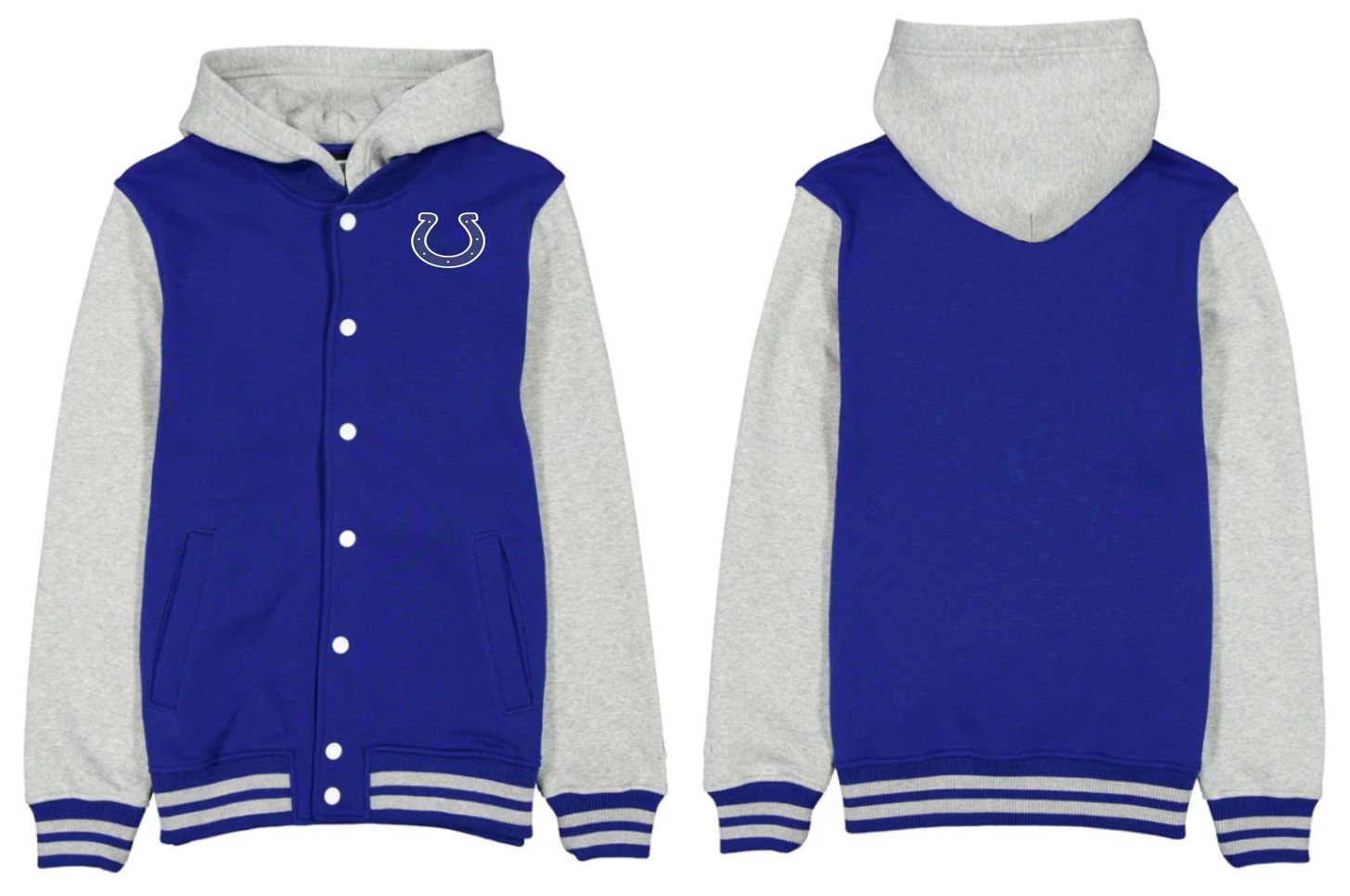 Men 2026 NFL Indianapolis Colts  jacket hoodie Blue 01